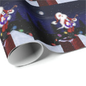 サンタはギターを演奏します ラッピングペーパー (ロールコーナー)