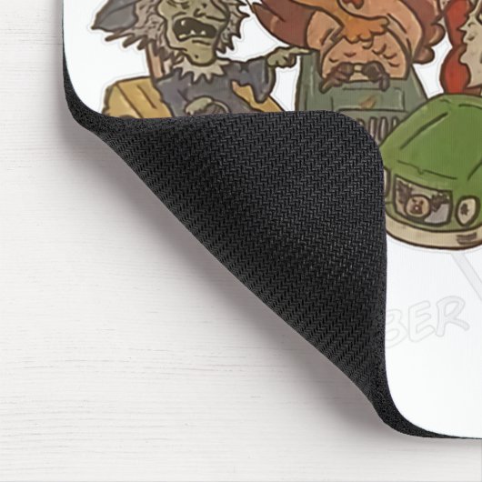 サンタはクリスマスにあなたの車線に滞在 マウスパッド (コーナー)