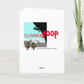 サンタはクリスマスのクライマーのカード シーズンカード (裏面)