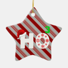 サンタはクリスマスを嘲笑します セラミックオーナメント