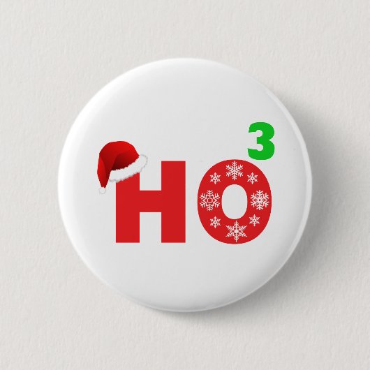 サンタはクリスマスを嘲笑します 缶バッジ (正面)