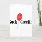 サンタはクリスマスカードを吸います シーズンカード (裏面)