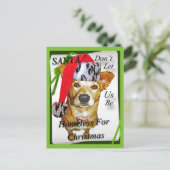 サンタはクリスマスカードを買ってホームレスにならないようにしよう シーズンポストカード (スタンド正面)