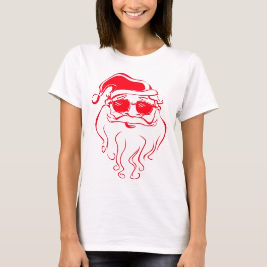 サンタはクールです Tシャツ (正面)