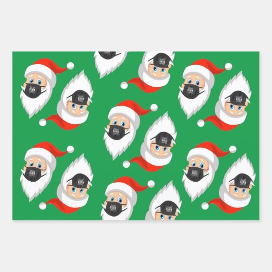 サンタはサイライトアウトタ検疫 ラッピングペーパーシート (正面)