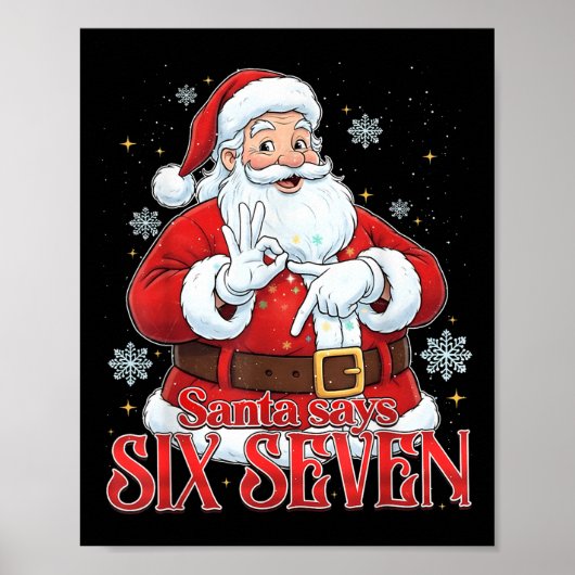 サンタはシックスセブンと言う 67 メメクリスマス 6 7 ポスター (正面)
