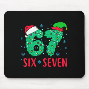 サンタはシックスセブン 67 メメクリスマス休日 6 7 マウスパッド
