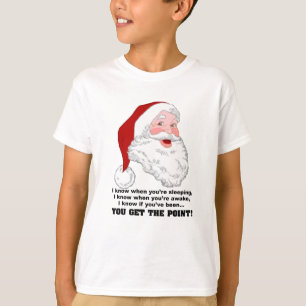 サンタはシャツを知っている Tシャツ