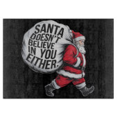 サンタはチーム信じサンタにはいない カッティングボード (正面)