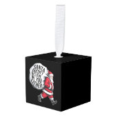 サンタはチーム信じサンタにはいない キューブオーナメント (正面アングル)