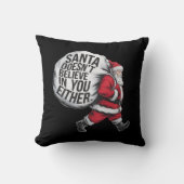 サンタはチーム信じサンタにはいない クッション (正面)