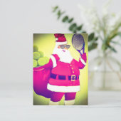 サンタはテニスラケットを扱います シーズンポストカード (スタンド正面)