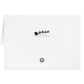 サンタはヒラヒラのクラブを飛び回る (裏面横)