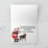 サンタはブルテリア犬です シーズンカード (内部)