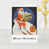 サンタはプレゼックスを持ってきてくれる？ カード (黄色い花)