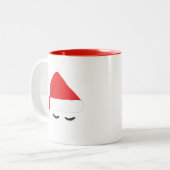 サンタはマグを打ちます ツートーンマグカップ (正面左)