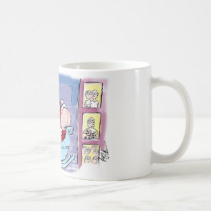 サンタは不安定の投げます! コーヒーマグカップ