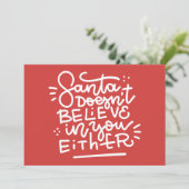 サンタは信じお前にも カード (スタンド正面)