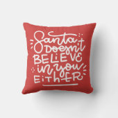 サンタは信じお前にも クッション (裏面)