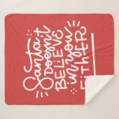 サンタは信じお前にも シェルパブランケット (正面(横))