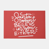 サンタは信じお前にも ドアマット (正面)