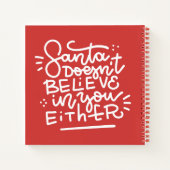 サンタは信じお前にも ノートブック (裏面)