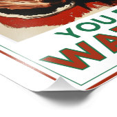 サンタは信じてくれと言ってる！🎅クリスマスアートプリント フォトプリント            (角)