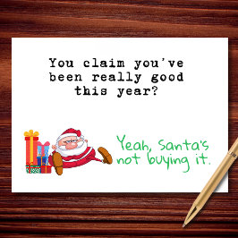 サンタは信じてないよ 面白い サラスティック クリスマス