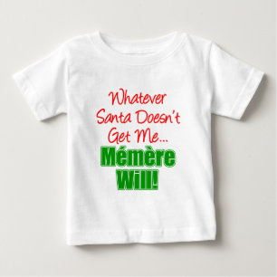 サンタは僕を覚えさせないウィル ベビーTシャツ