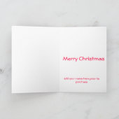 サンタは動物のクリスマスを愛します シーズンカード (内部)