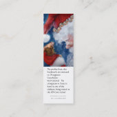 サンタは動物の休日のしおりを愛します スキニー名刺 (裏面)