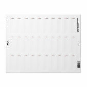 サンタは動物救がクリスマスにトナカイと言った ラベル (フルシート)