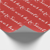 サンタは包装紙ここにありました ラッピングペーパー (角)