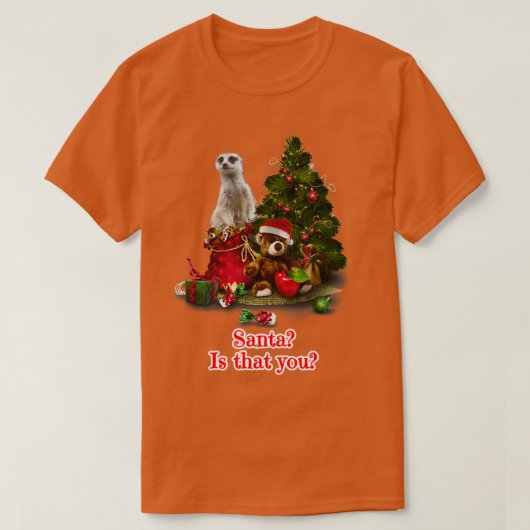 サンタは君メルカトのクリスマスプレゼント Tシャツ (デザイン正面)