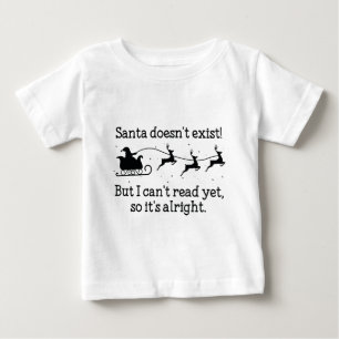サンタは存在しない! ベビーTシャツ