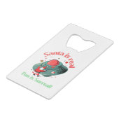 サンタは実在おもしろいは超現実的 クレジットカード栓抜き (裏面アングル)