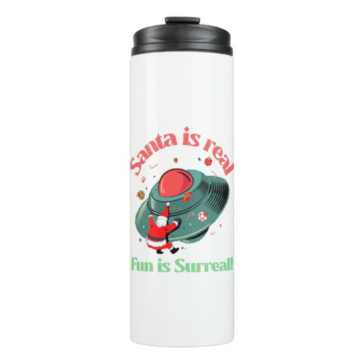 サンタは実在おもしろいは超現実的 タンブラー (正面)