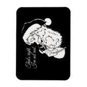 サンタは実在--.pngではない マグネット (縦)