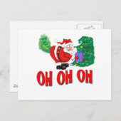 サンタは屁をしました シーズンポストカード (正面/裏面)