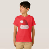 サンタは彼のクリスマスの帽子を失った Tシャツ (正面フル)