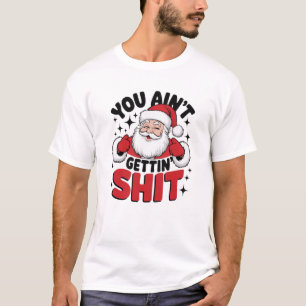 「サンタは感動しない」バフンバグ Tシャツ