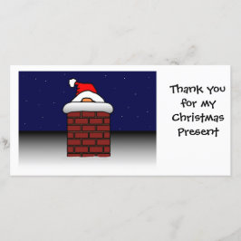 サンタは感謝を付けました サンキューカード