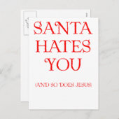 サンタは憎みます シーズンポストカード (正面/裏面)