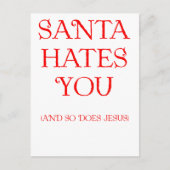サンタは憎みます シーズンポストカード (正面)