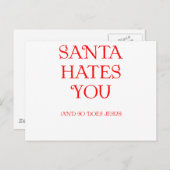 サンタは憎みます シーズンポストカード (正面/裏面)