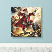 サンタは海賊だ キャンバスプリント (インサイチュ (ウッドフロア))