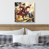 サンタは海賊だ キャンバスプリント (インサイチュ (寝室))