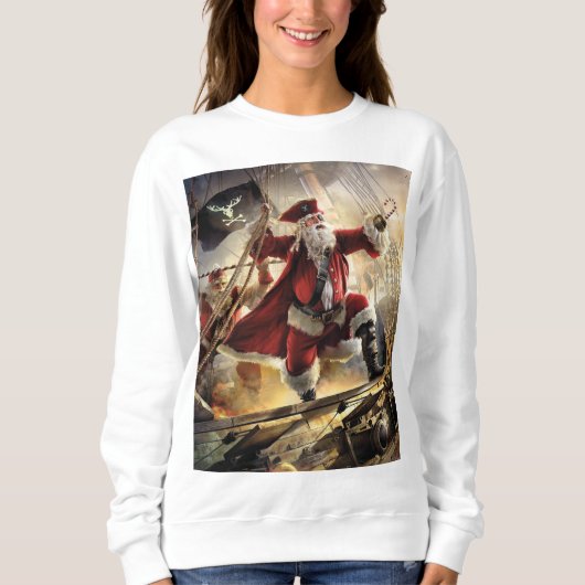 サンタは海賊だ スウェットシャツ (正面)