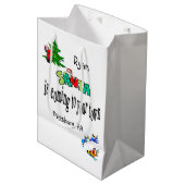 サンタは町来のクリスマス抱き枕 ミディアムペーパーバッグ (正面アングル)