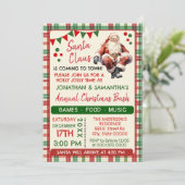 サンタは町来の家族へのクリスマスパーティー 招待状 (スタンド正面)